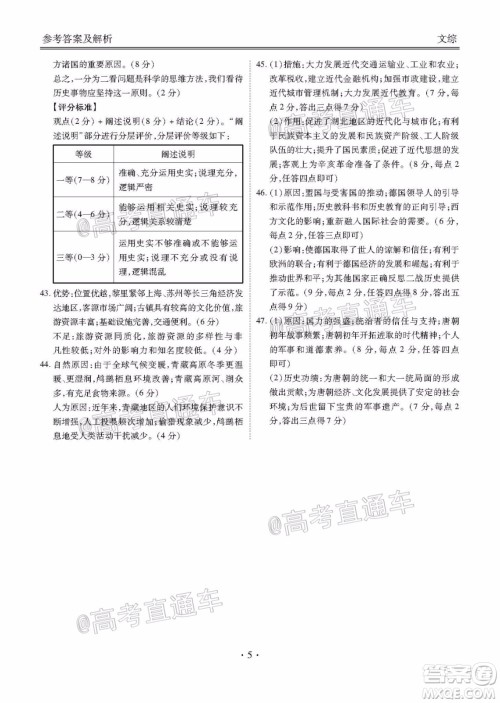 茂名市2020届五校联盟高三级第二次联考文科综合试题及答案 茂名市2020届五校联盟高三级第二次联考文科综合试题及答案