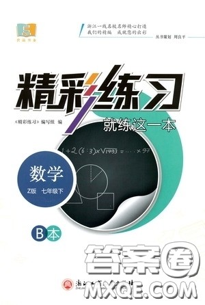 浙江工商大学出版社2020精彩练习就练这一本七年级数学下册Z版B本答案