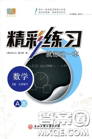 浙江工商大学出版社2020精彩练习就练这一本七年级数学下册Z版A本答案