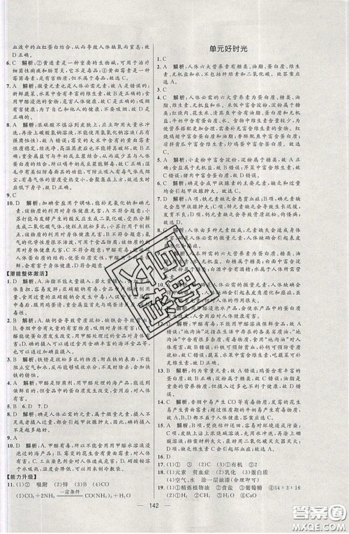 2020年亮点激活中学教材多元演练九年级化学下册鲁教版答案 2020年亮点激活中学教材多元演练九年级化学下册鲁教版答案