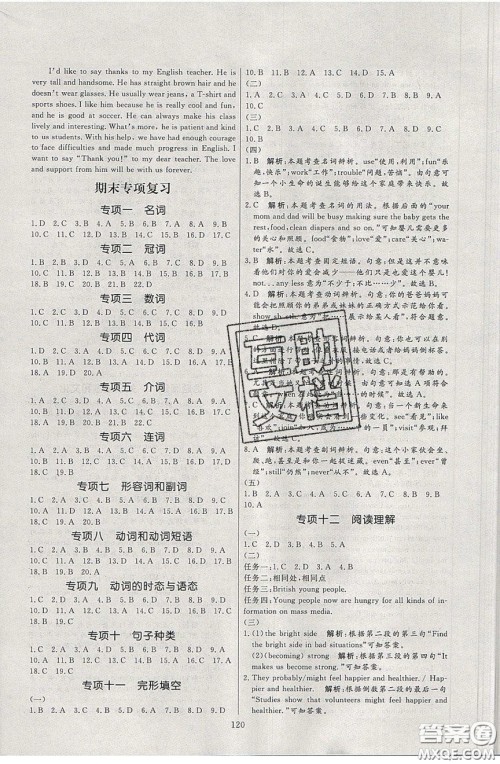 2020年亮点激活中学教材多元演练九年级英语下册外研版答案