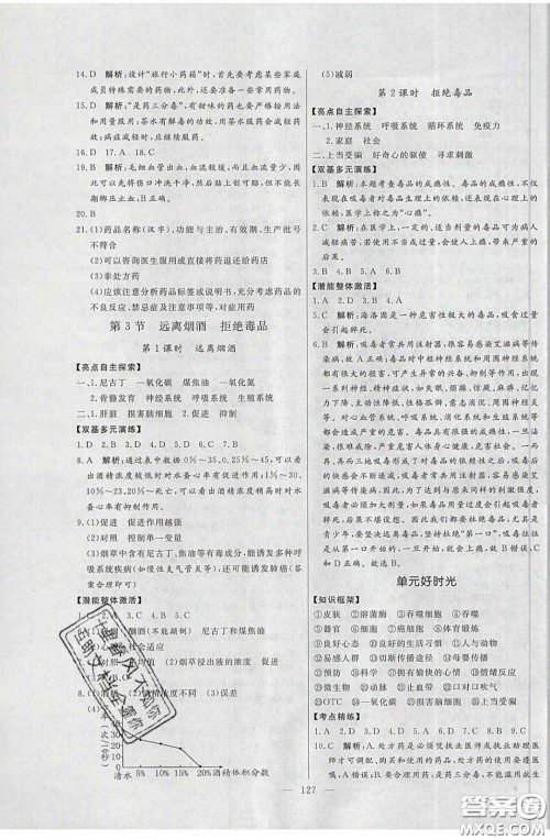 2020年亮点激活中学教材多元演练八年级生物下册苏科版答案 2020年亮点激活中学教材多元演练八年级生物下册苏科版答案
