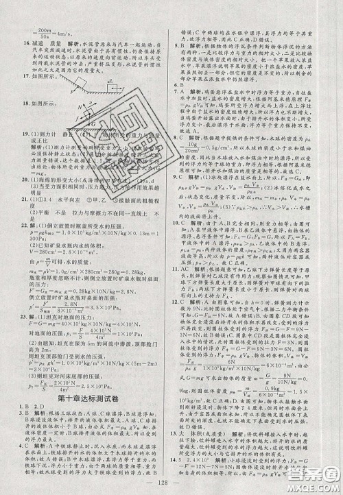 2020年亮点激活中学教材多元演练八年级物理下册人教版答案 2020年亮点激活中学教材多元演练八年级物理下册人教版答案