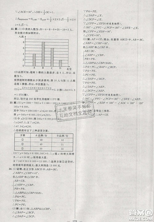 2020年亮点激活中学教材多元演练八年级数学下册人教版答案