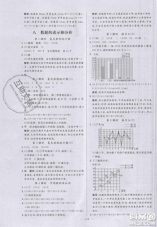 2020亮点激活小学教材多元演练五年级数学下册北师大版答案