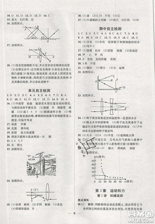 2020年一阅优品直通重高七年级数学下册浙教版答案 2020年一阅优品直通重高七年级数学下册浙教版答案