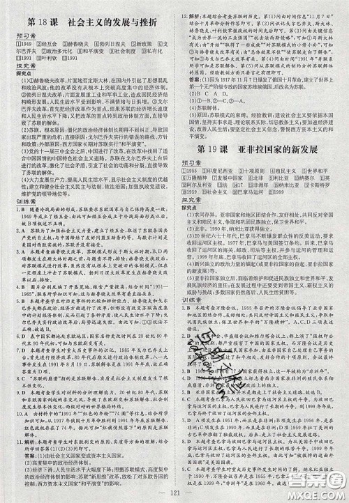 2020初中同步学习导与练导学探究案九年级历史下册人教版答案