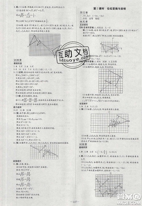 2020初中同步学习导与练导学探究案九年级数学下册人教版答案