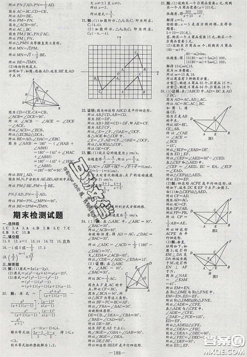 2020初中同步学习导与练导学探究案八年级数学下册北师大版答案