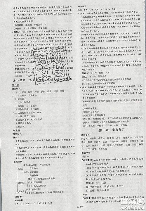 2020初中同步学习导与练导学探究案八年级生物下册人教版答案