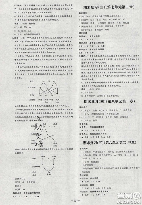 2020初中同步学习导与练导学探究案八年级生物下册人教版答案