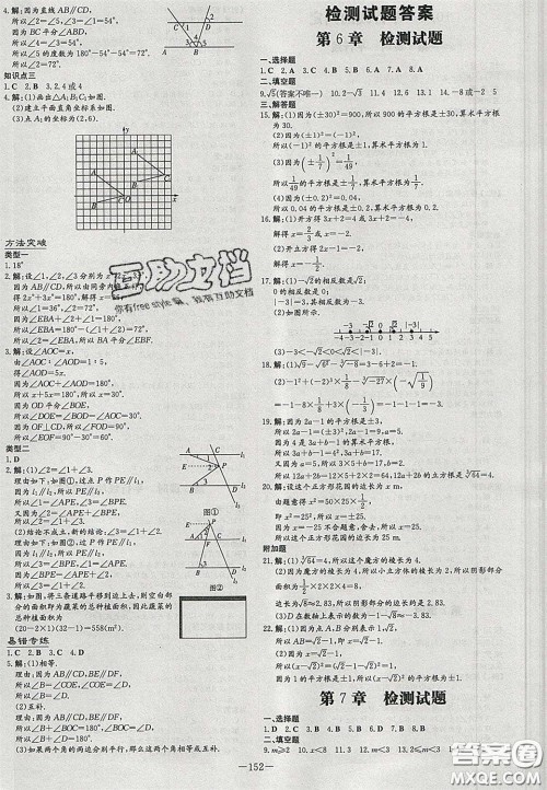 2020初中同步学习导与练导学探究案七年级数学下册沪科版答案