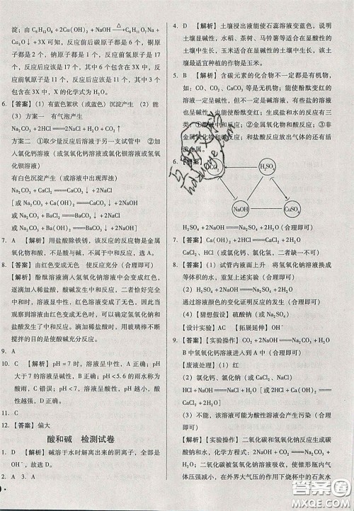 2020辽宁省中考真题分类一卷通化学答案