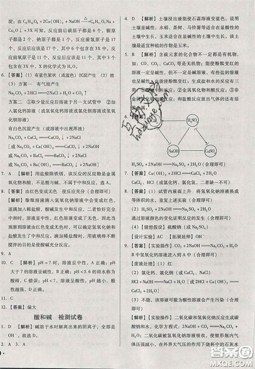 2020辽宁省中考真题分类一卷通化学答案