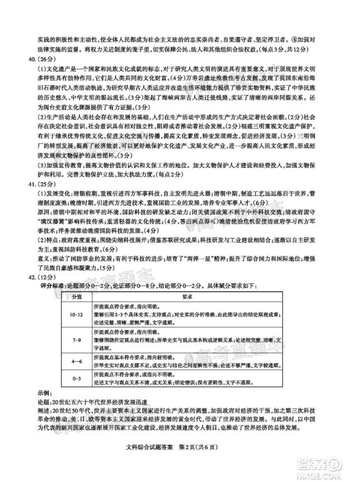 2020年大同三模高三文科综合试题及答案 2020年大同三模高三文科综合试题及答案