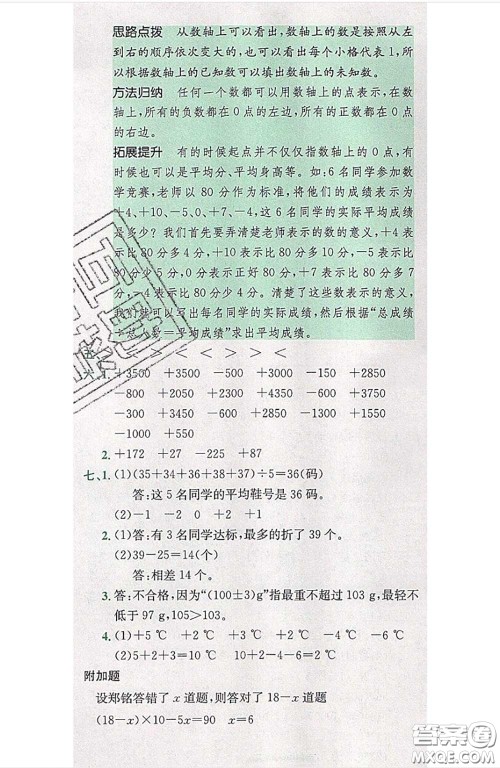 江西高校出版社2020春小卷霸六年级数学下册人教版答案