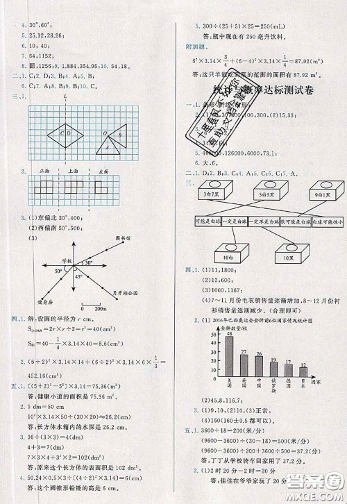 2020新版学而思基本功全优试卷六年级数学下册人教版答案