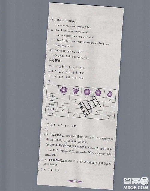 江西高校出版社2020春小卷霸三年级英语下册人教版答案 江西高校出版社2020春小卷霸三年级英语下册人教版答案