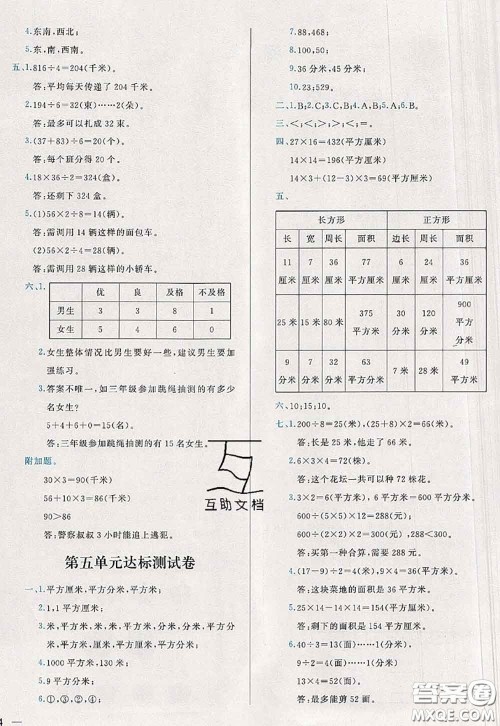 2020新版学而思基本功全优试卷三年级数学下册人教版答案 2020新版学而思基本功全优试卷三年级数学下册人教版答案