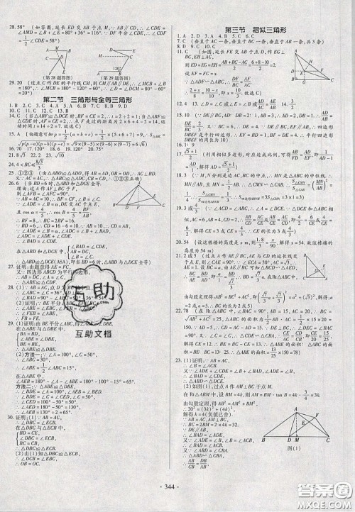 2020年河南中考风向标初中总复习数学答案