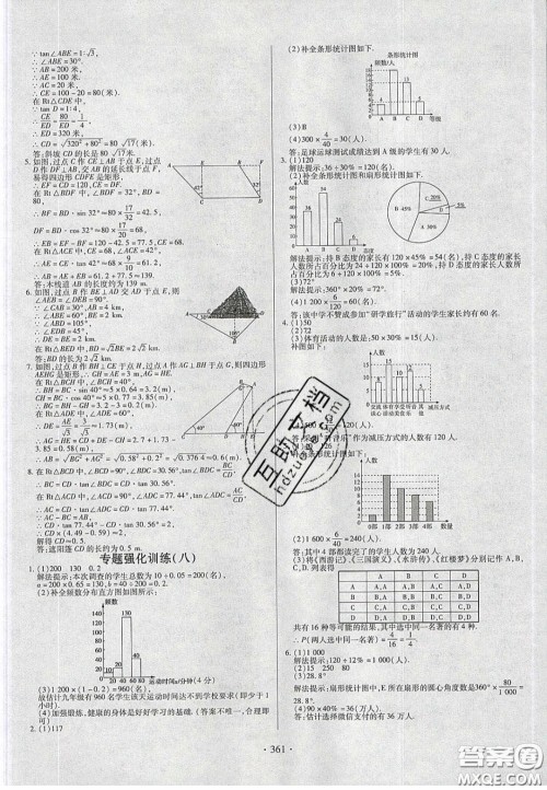 2020年河南中考风向标初中总复习数学答案