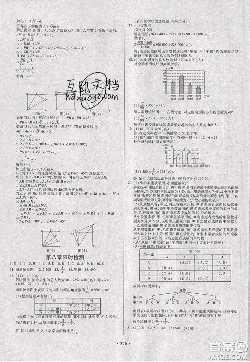 2020年河南中考风向标初中总复习数学答案