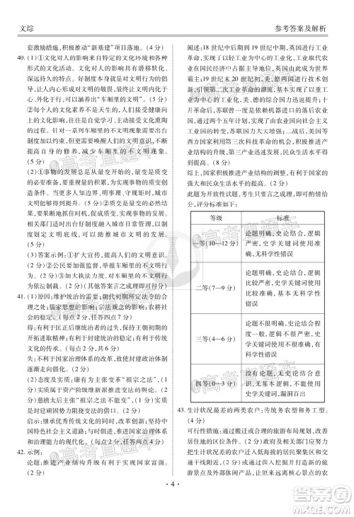 衡水2020届高三卫冕联考文科综合试题及答案 衡水2020届高三卫冕联考文科综合试题及答案
