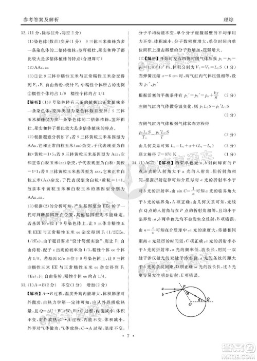 衡水2020届高三卫冕联考理科综合试题及答案 衡水2020届高三卫冕联考理科综合试题及答案