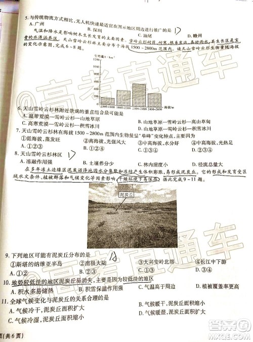 合肥一中2020届高三最后一卷文科综合试题及答案 合肥一中2020届高三最后一卷文科综合试题及答案