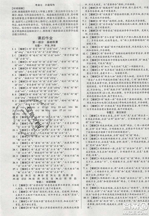 2020年中教联贵州中考新突破语文贵阳版答案