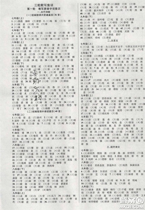 2020年中教联贵州中考新突破语文贵阳版答案 2020年中教联贵州中考新突破语文贵阳版答案