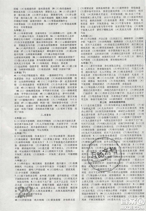 2020年中教联贵州中考新突破语文贵阳版答案 2020年中教联贵州中考新突破语文贵阳版答案