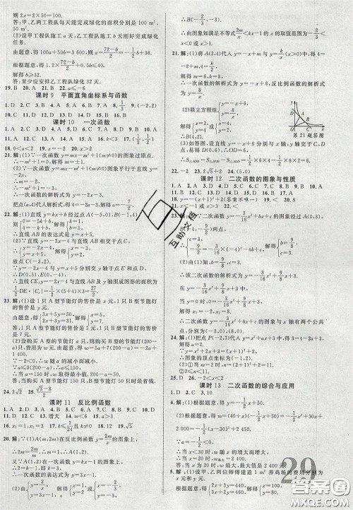 2020年中教联贵州中考新突破数学贵阳版答案 2020年中教联贵州中考新突破数学贵阳版答案