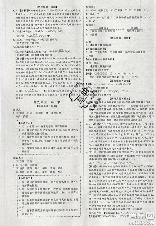 2020年中教联贵州中考新突破化学贵阳版答案 2020年中教联贵州中考新突破化学贵阳版答案