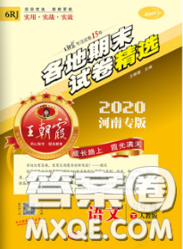 2020年王朝霞各地期末试卷精选六年级语文下册人教版河南专版答案 2020年王朝霞各地期末试卷精选六年级语文下册人教版河南专版答案