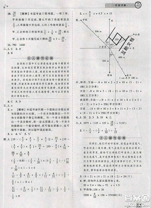 2020年王朝霞各地期末试卷精选五年级数学下册北师版河南专版答案