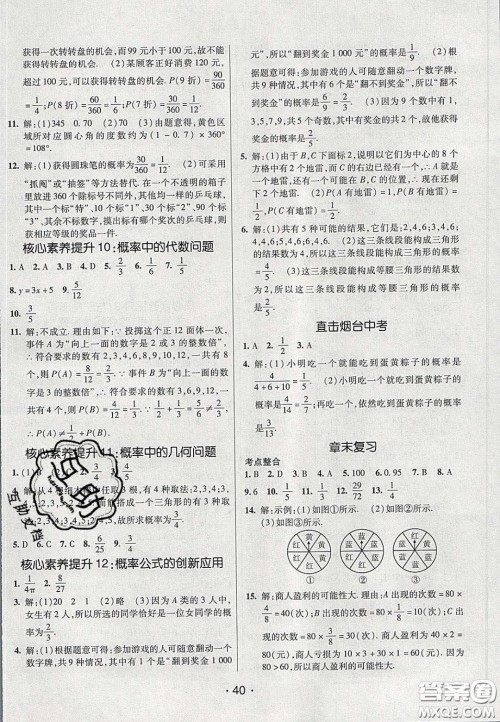 2020年同行学案学练测七年级数学下册鲁教版烟台专版答案