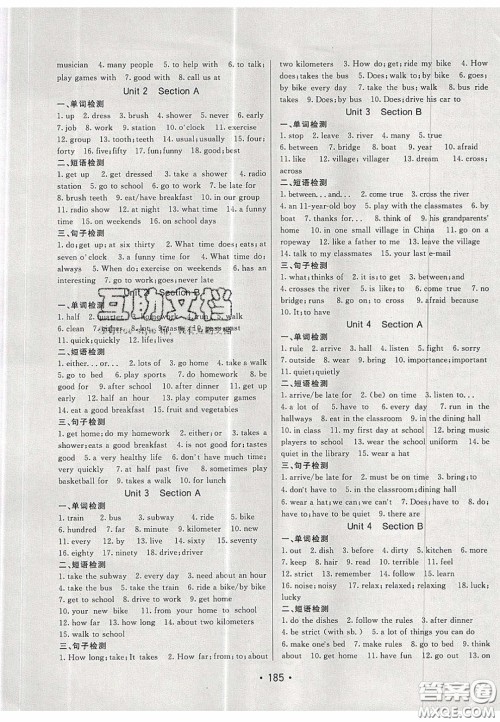 2020年同行学案学练测七年级英语下册青岛专版答案 2020年同行学案学练测七年级英语下册青岛专版答案