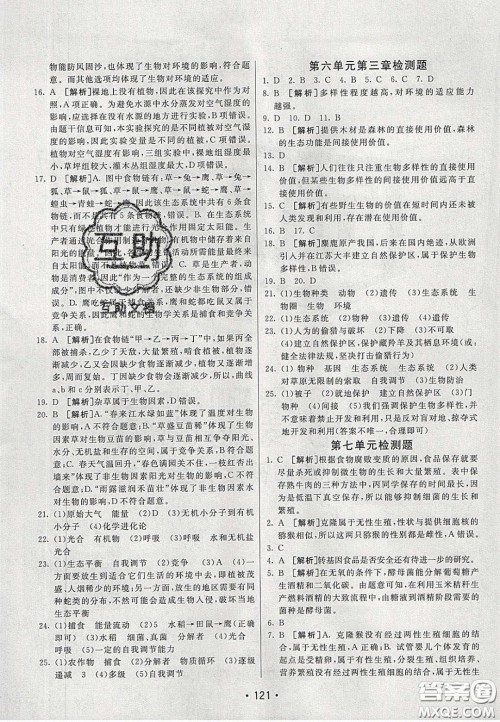 2020年同行学案学练测八年级生物下册人教版答案 2020年同行学案学练测八年级生物下册人教版答案