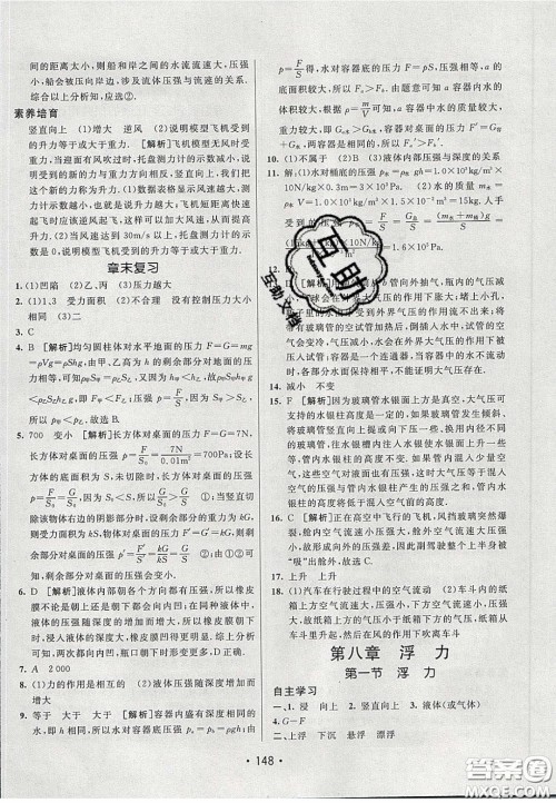 2020年同行学案学练测八年级物理下册鲁教版烟台专版答案 2020年同行学案学练测八年级物理下册鲁教版烟台专版答案