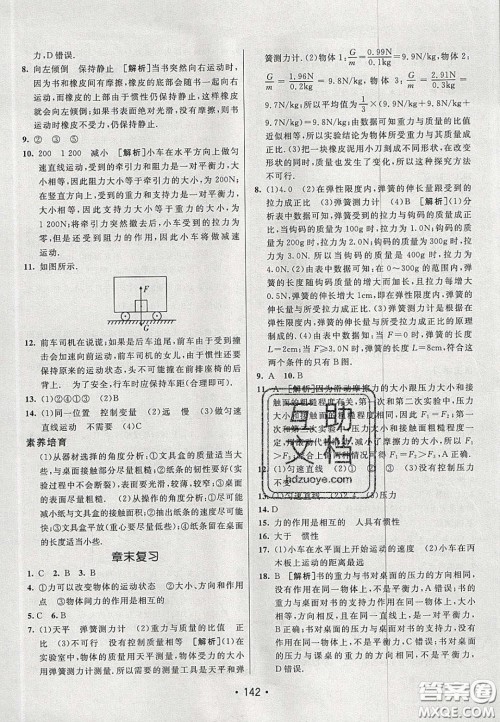 2020年同行学案学练测八年级物理下册鲁教版烟台专版答案 2020年同行学案学练测八年级物理下册鲁教版烟台专版答案