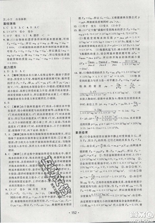 2020年同行学案学练测八年级物理下册鲁教版烟台专版答案 2020年同行学案学练测八年级物理下册鲁教版烟台专版答案