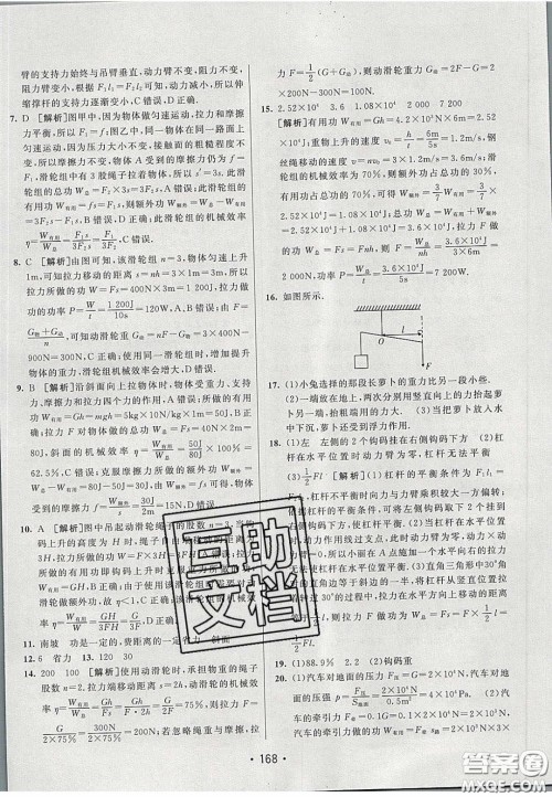 2020年同行学案学练测八年级物理下册鲁教版烟台专版答案