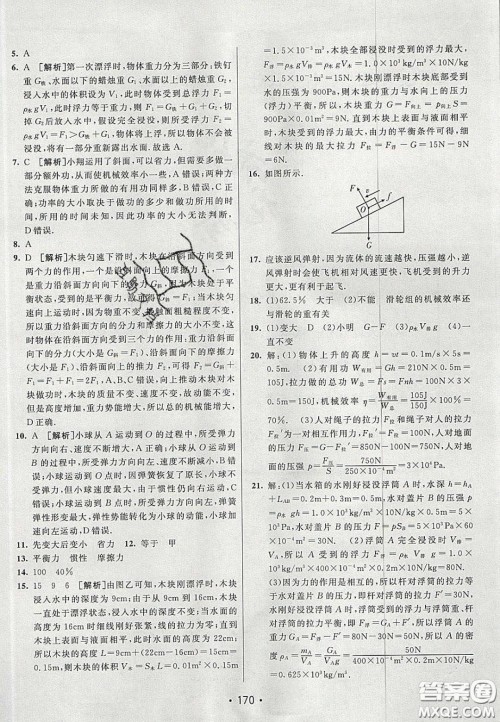 2020年同行学案学练测八年级物理下册鲁教版烟台专版答案 2020年同行学案学练测八年级物理下册鲁教版烟台专版答案