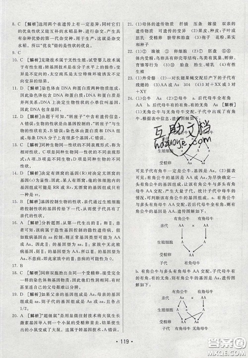 2020年同行学案学练测八年级生物下册鲁教版答案 2020年同行学案学练测八年级生物下册鲁教版答案