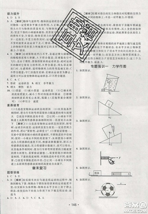 2020年同行学案学练测八年级物理下册教科版答案 2020年同行学案学练测八年级物理下册教科版答案