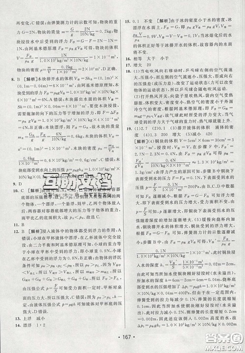 2020年同行学案学练测八年级物理下册教科版答案 2020年同行学案学练测八年级物理下册教科版答案