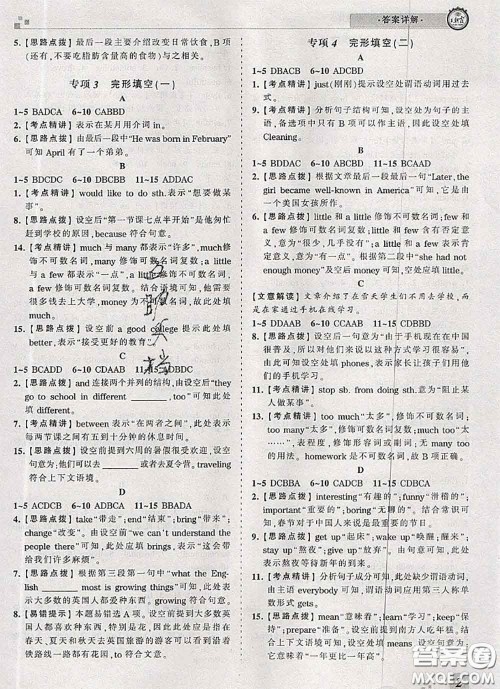 2020年王朝霞各地期末试卷精选七年级英语下册人教版河南专版答案