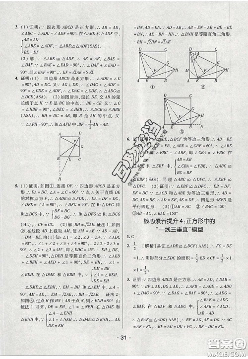 2020年同行学案学练测八年级数学下册鲁教版烟台专版答案