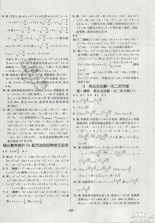 2020年同行学案学练测八年级数学下册鲁教版烟台专版答案